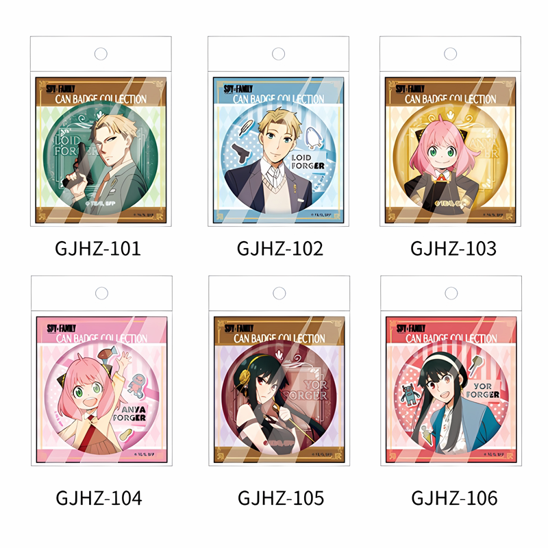 [Guogu Genuine] Xinqi Animation Spy×Playhouse 75mm Original Art Double Flash Badge Designated Character