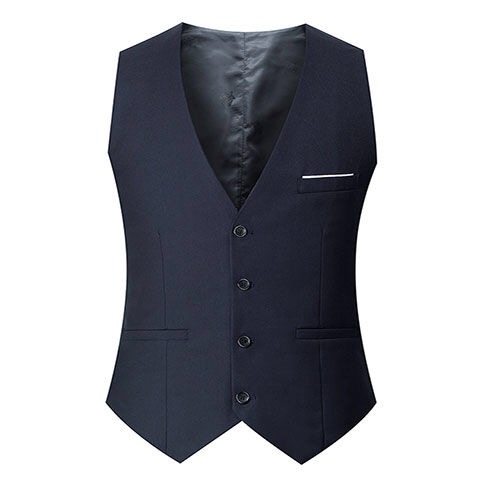 ຊຸດ vest ຜູ້ຊາຍທຸລະກິດແບບທໍາມະດາພາກຮຽນ spring ແລະດູໃບໄມ້ລົ່ນ jacket vest ຜູ້ຊາຍ trendy ບາງ trendy suit vest vest