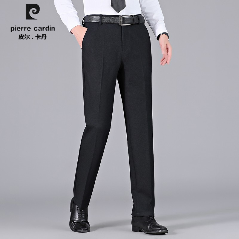 Pilcaden 2022 Spring autumn new middle aged men's casual pants straight cylinder long pants micro-bomb free of ironing damp men's clothing