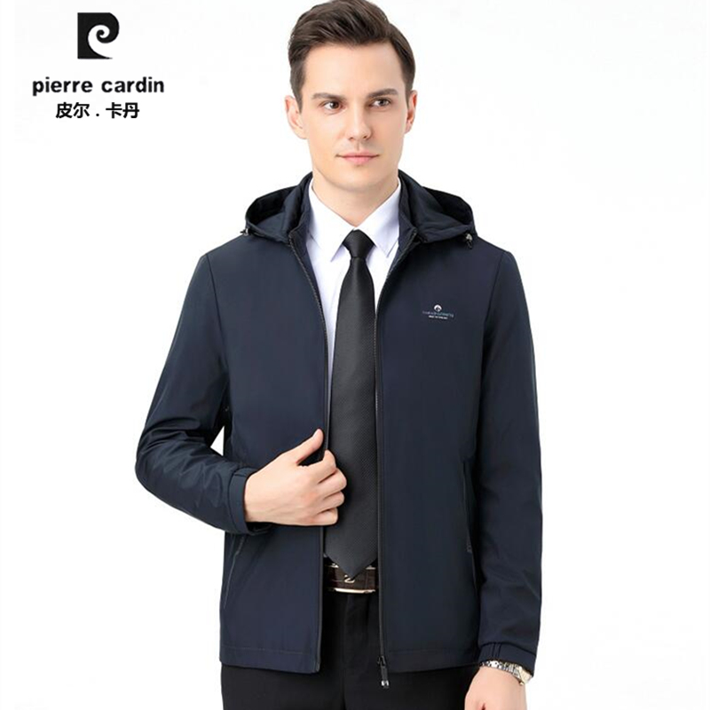Pilcalden autumn 2021 new men young and middle-aged can take off hat jacket jacket casual stand collar men's