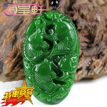 Russian xinjiang hotan jade jasper men's pendant