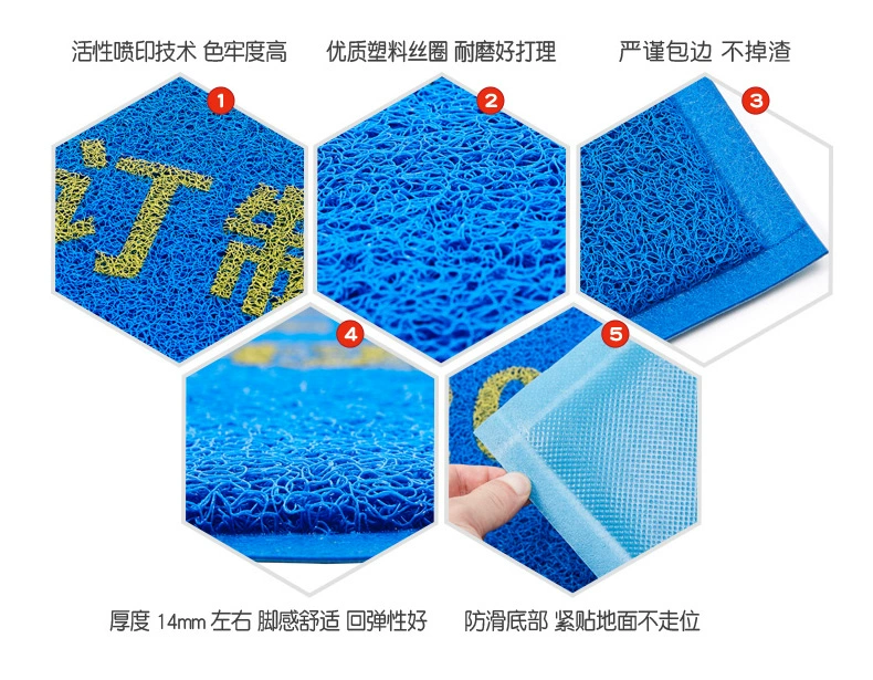 Ngoài trời LOGO pvc tùy chỉnh nâng tên của nó ở phía trước của dây quảng cáo tuần bao vây chào đón mat thảm custom-made ngoài trời - Thảm tấm trải sàn nhà