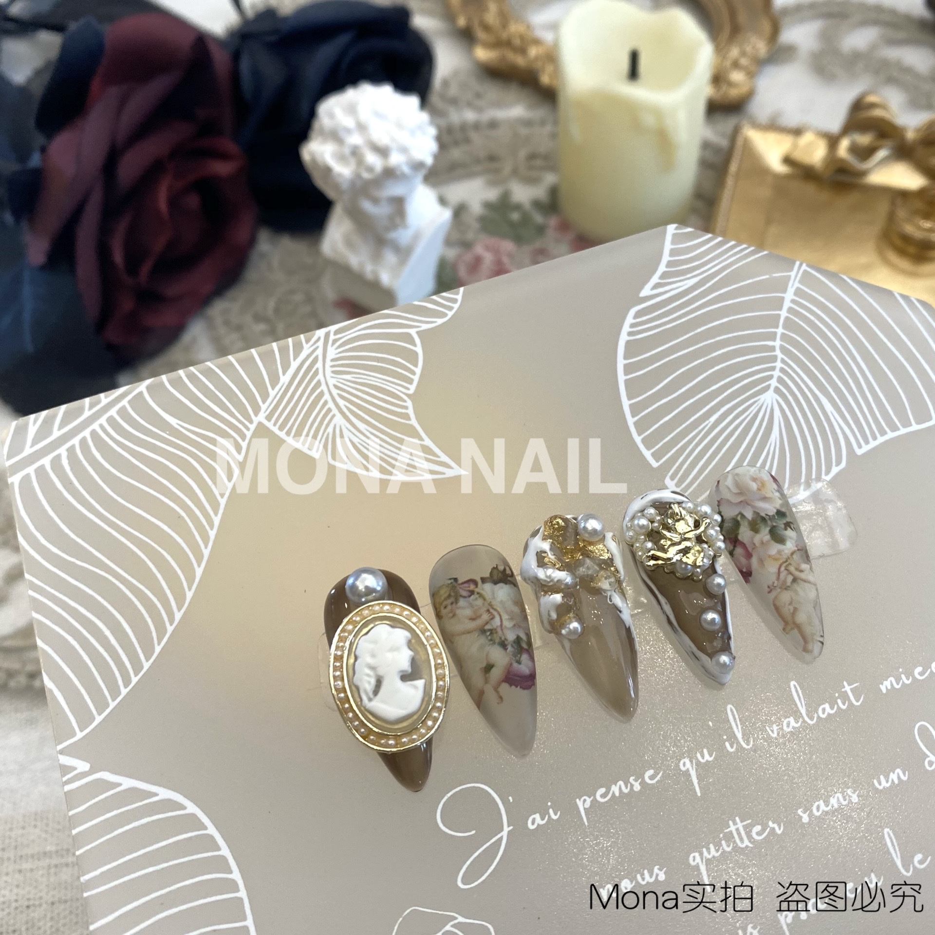 Iris Ukiyo-e Relief Oil Painting Japanese Wearable Armor Finished Custom Detachable Ins Little Red Book Douyin Net Red