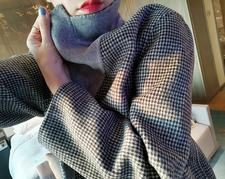 Heavy hard goods ~ This year DI a S' ~ meaning 21 autumn winter high-level old guest lock ~ double face coat