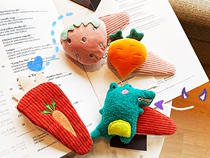 Super Ocean Gas ~ Dinosaur and Rabbit Paper Love Eat Carrot Korea Nets Red Fruits Liu Hai Rear Brain Spoon Wash Face Big Hair Clip