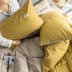Nam Cực bông denim bông giường lanh chăn 1.8m mét đúp chăn đơn giản rửa sạch bông - Bộ đồ giường bốn mảnh