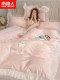 Princess Wind Ice Silk Quilt Cover Single piece Summer Single Tennis Silk Quilt Cover Summer Washed Silk Quilt Single Girl Style
