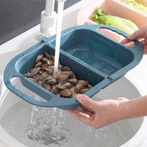 Foldable Drain Basket Hitchen Home Waska Home Овощная Корзина Multifunction с ручкой