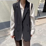 Осенний жилет, пиджак классического кроя, модная куртка, размер, в корейском стиле, по фигуре