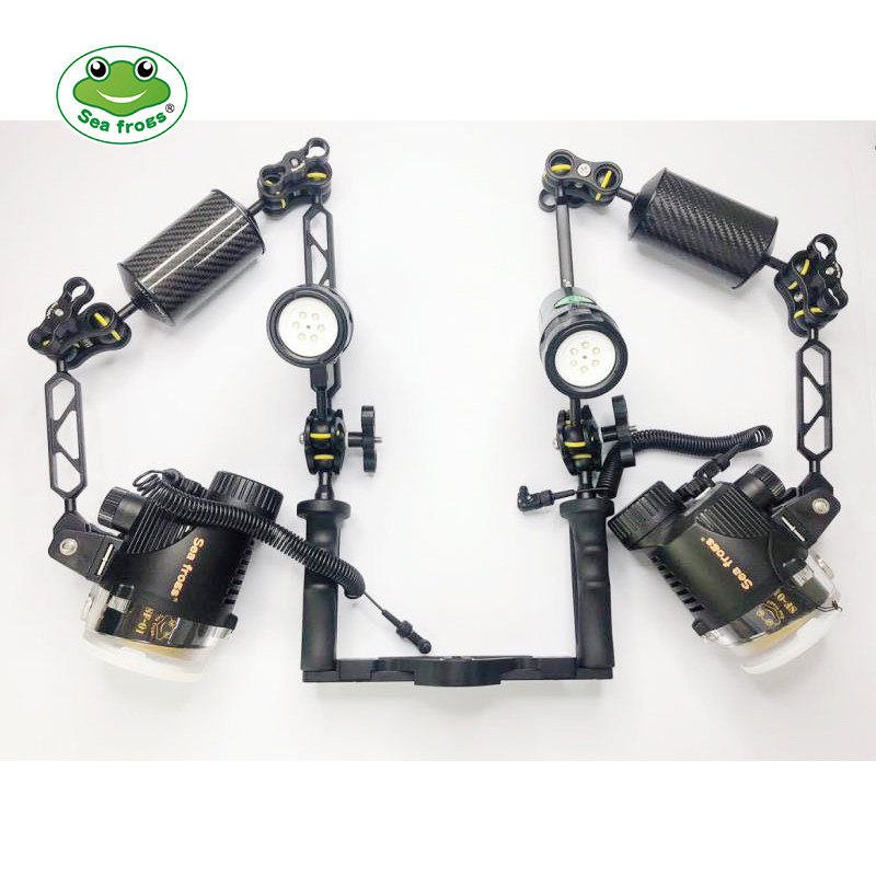 Diving Photography Black Card Single Eye Waterproof Shell Olympus TG5 Bracket Mobile Phone Dei Flash Bracket Suit