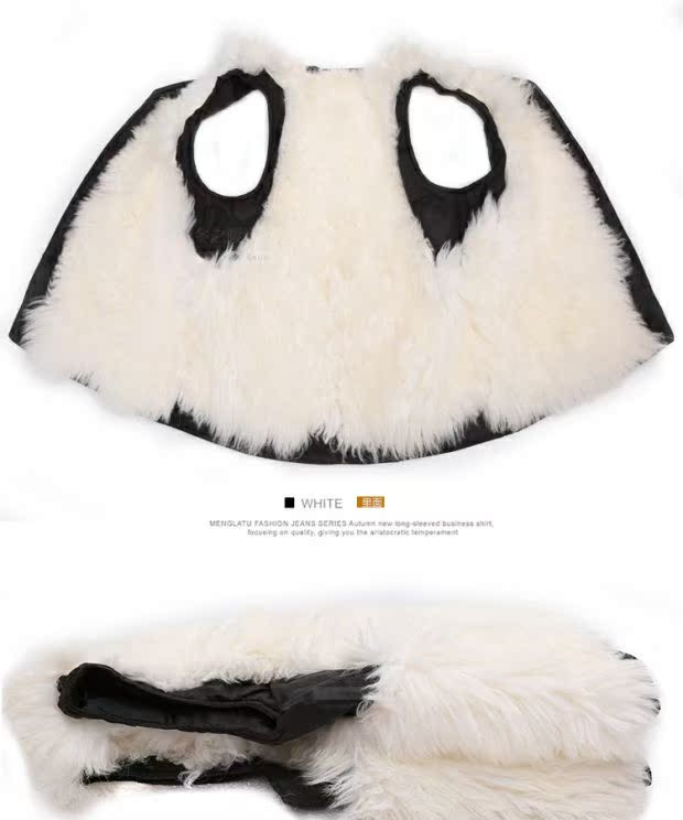 Áo len nam lông trung niên một mùa thu và mùa đông da cỏ vest da cừu vest ấm áp cotton áo khoác lông