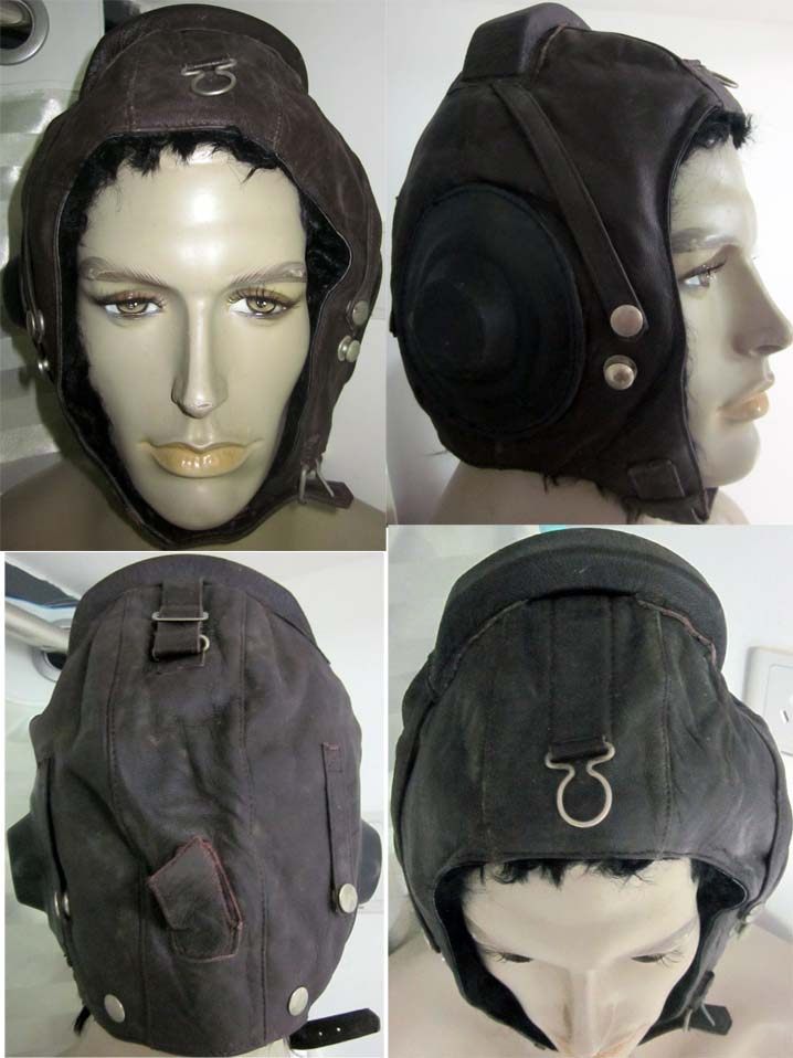 Stock Old in winter leather hat 59 Flying hat riding cap Mormon Hood Fur Integral