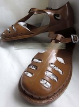 Military fans old sandals plastic Baotou sandals 65 three-band plastic sandals retro mens sandals