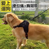 Dog traction rope vest type small dog in dog Walking Dog Rope Teddy Gold Wool Dog Chain Sub Pet Chest Harness