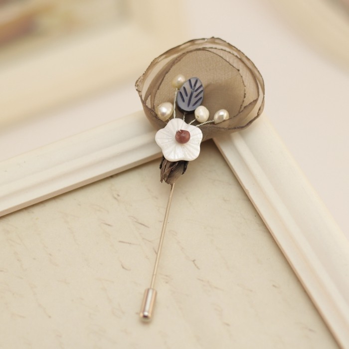 Broche femme en Fils de soie - Ref 1185671 Image 17