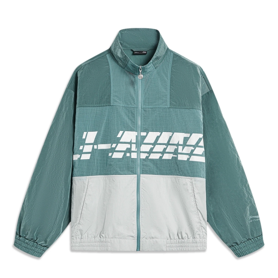 Li Ning Sports Trend Series Jie lattice Men and Women's Same Sano Slim Casual Jacket AJDT405
