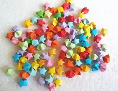 Paper star finished handmade origami Lucky Star bottle DIY gift decoration origami star 30 yuan