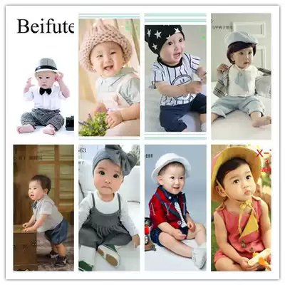 2021 New year old male baby photo clothes 1-2 year old children photography clothing photo gallery art photo