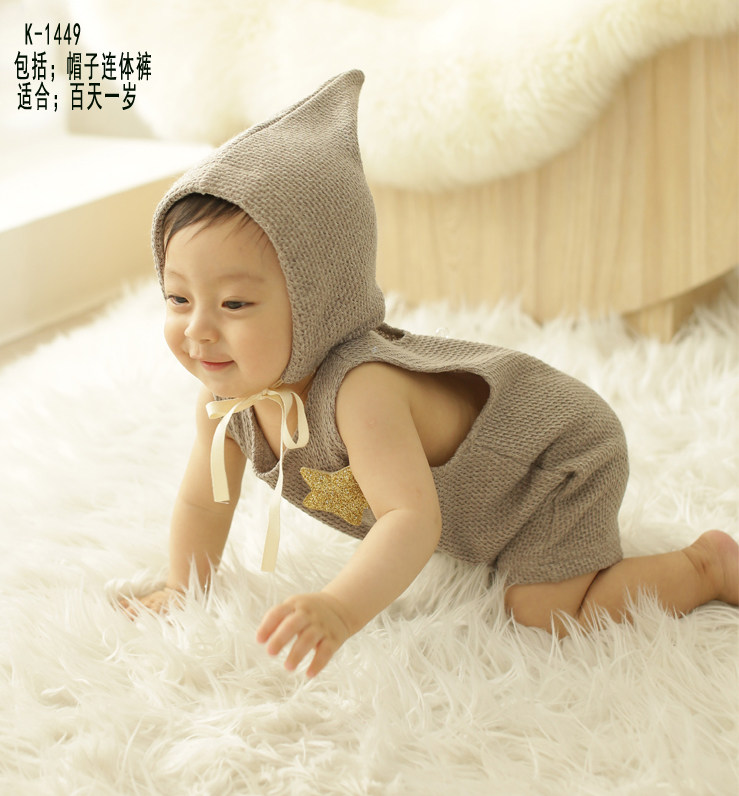 2023 New Han Edition 100 - day baby boys and girls photography clothing building clothing theme clothing photo clothing