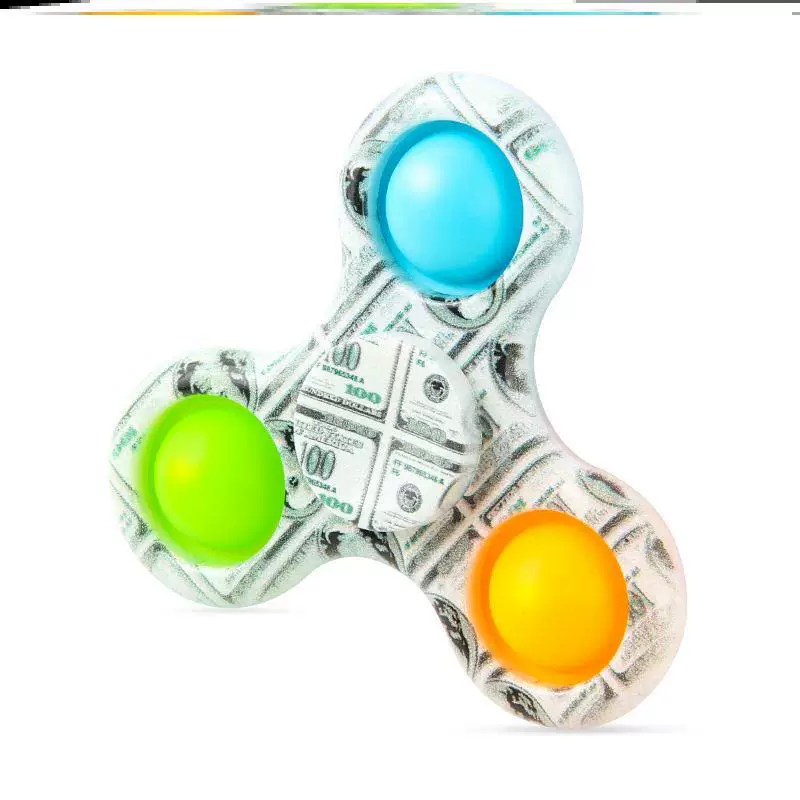 Анти-стресс Фиджет игрушки пальцевой вращатель Popit Pop it