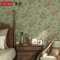 Retro American countryside pastoral non-woven wallpaper high-grade warm bedroom living room TV background home decoration wallpaper