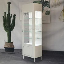  Glasses display cabinet Antique book display cabinet Beijing custom metal counter New cultural relics booth old object shelf