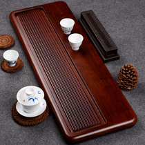 Bamboo tea tray household simple kung fu tea set heavy bamboo large tea Sea bamboo tea table rectangular drainage tea tray