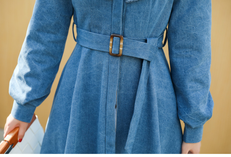 格安超歓迎 春秋シャツワンピースレディース長袖スリム : レディース服 特価大人気