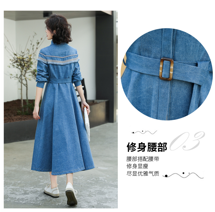 格安超歓迎 春秋シャツワンピースレディース長袖スリム : レディース服 特価大人気