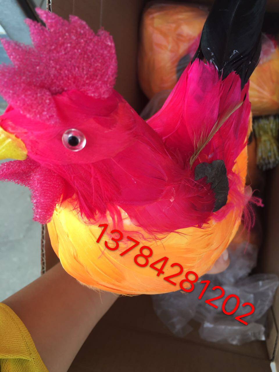 Funeral supplies series Foam paper live cock