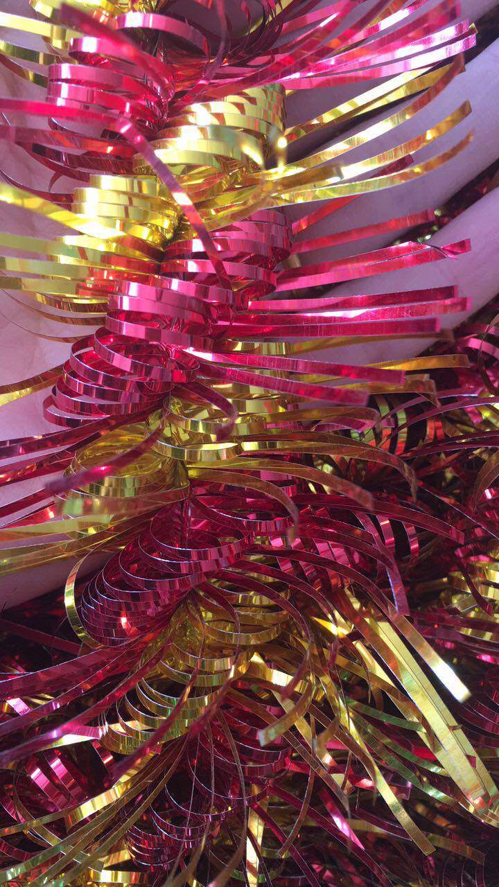 Manufacturers direct funeral funeral supplies Baron tornado long hair ribbon double color wreath material