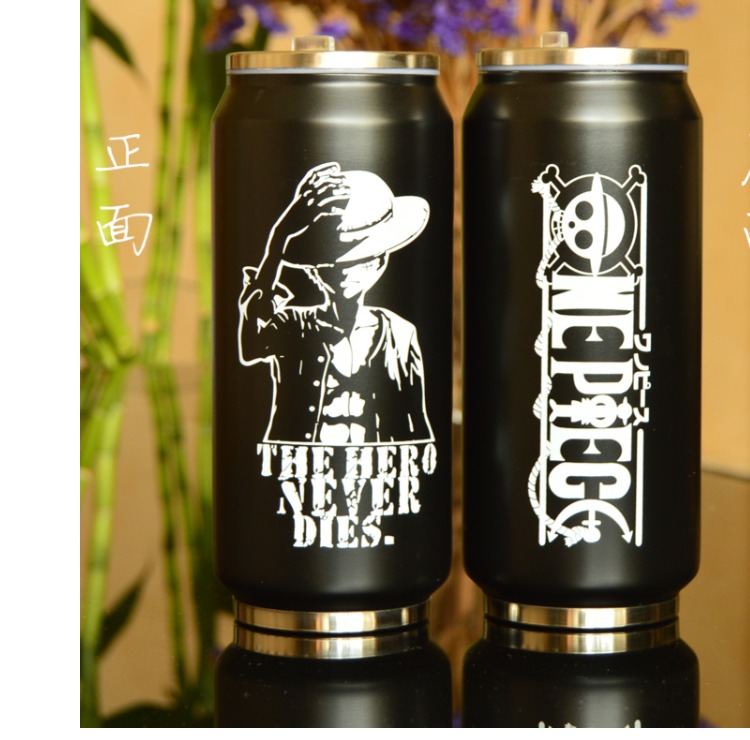One Piece Anime Poster Coke Cup Xia Miao Friends Tài khoản Lufei Cup Tính cách sinh viên Lon Mug binh dung nuoc