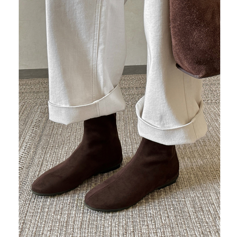 Kmeizu Minimalist Comfort~ Flat Short Boots for Women, Autumn and Winter Elastic Slim Boots, Knight Ankle Sock Boots with 3cm Internal Height Increase Kmeizu Minimalist Comfort~ Flat Short Boots for Women, Autumn and Winter Elastic Slim Boots, Knight Ankle Sock Boots with 3cm Internal Height Increase