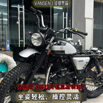 Retro custom-made climbing goose handlebar and light riding bigfoot