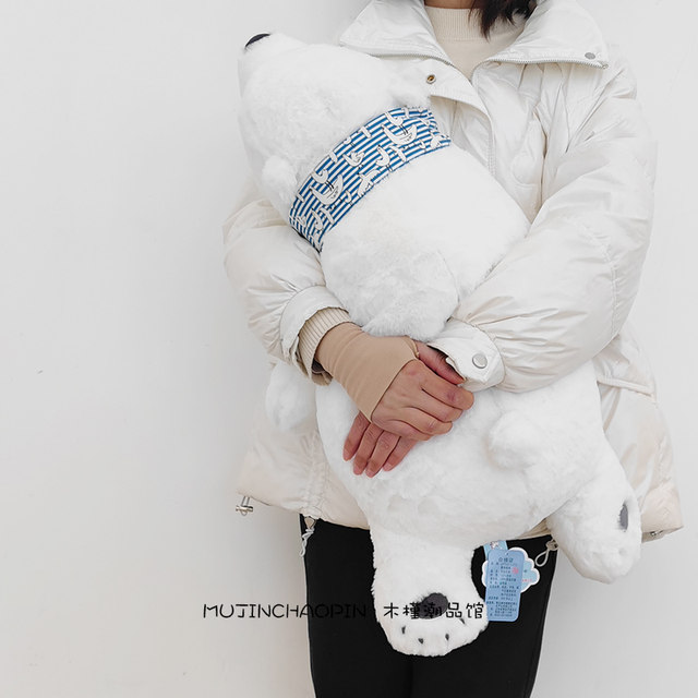 ແທ້ຈິງຄິດສ້າງສັນ polar bear plush doll zoo doll ງາມ hug ນອນຂະຫນາດໃຫຍ່ຂອງປະທານແຫ່ງ doll ສໍາລັບແຟນ