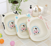 Fall-resistant baby cows small washbasin cartoon baby thickened newborn supplies children PP basin childrens foot wash basin