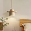 Japanese-Style Yellow Travertine Vintage Wabi-Sabi Dining Room Small Pendant Light Retro Pastoral Homestay Bar Study Pendant Light