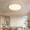 Yellow Travertine Bedroom Ceiling Lamp, Japanese Wabi-Sabi Style, New Minimalist Designer Vintage Round Room Study Lighting Fixture