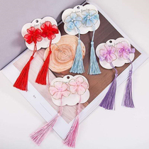 Childrens ancient clothes Hanfu female butterfly knot headwear Chinese wind flow Su Card Hair Girl Super Fairy Ancient Wind Head Flower Ornaments