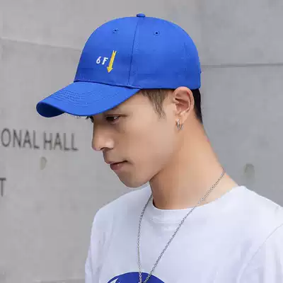 Hat Men's Spring and Autumn Korean Tide Cap Fashion Casual Blue Trend Joker Men's Tide Card Baseball Cap