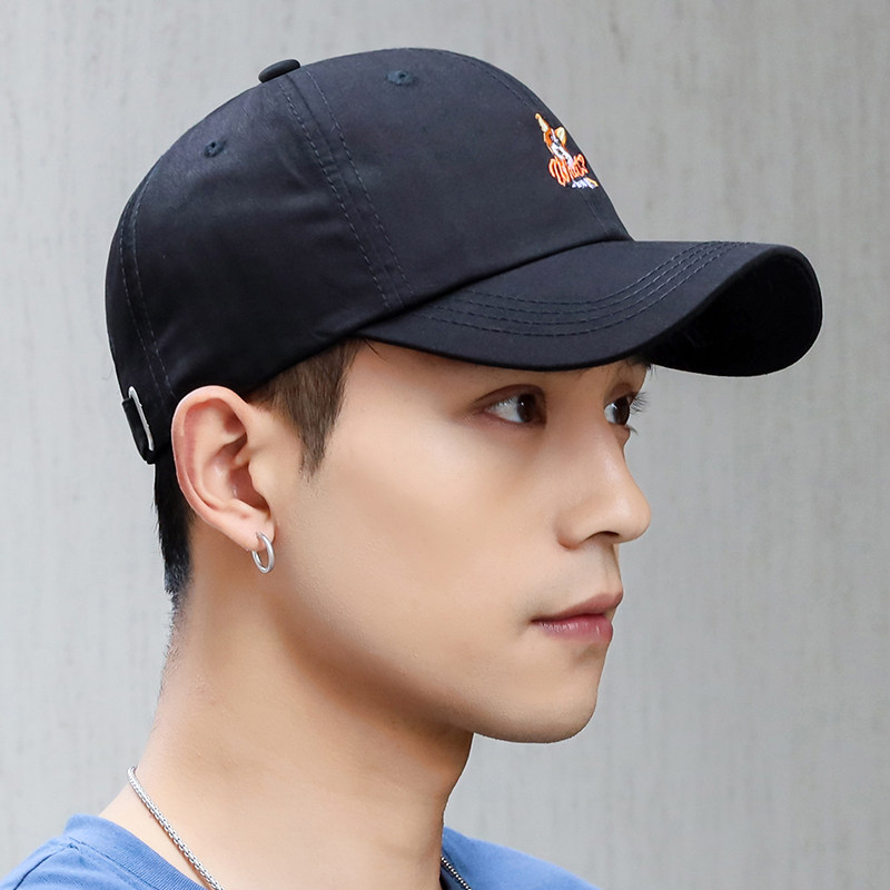 Cap men's summer Korean version of the tide men's baseball cap ins tide brand fashion wild travel personality black hat