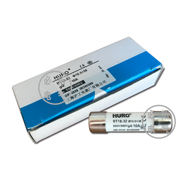 HURO Shanghai Shanghai Works fuse fuse RT18-32 10 3 X38 Insurance melt core CCC CE box