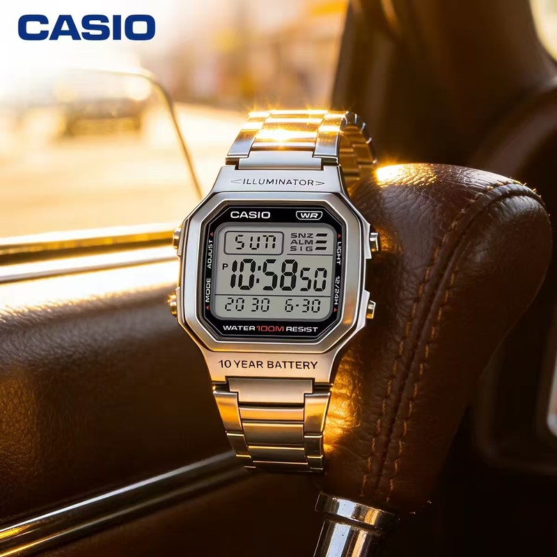Casio Casio Small Square Official Genuine Casual Simple Student Waterproof Watch Men's Digital Watch W-800Hd Casio Casio Small Square Official Genuine Casual Simple Student Waterproof Watch Men's Digital Watch W-800Hd