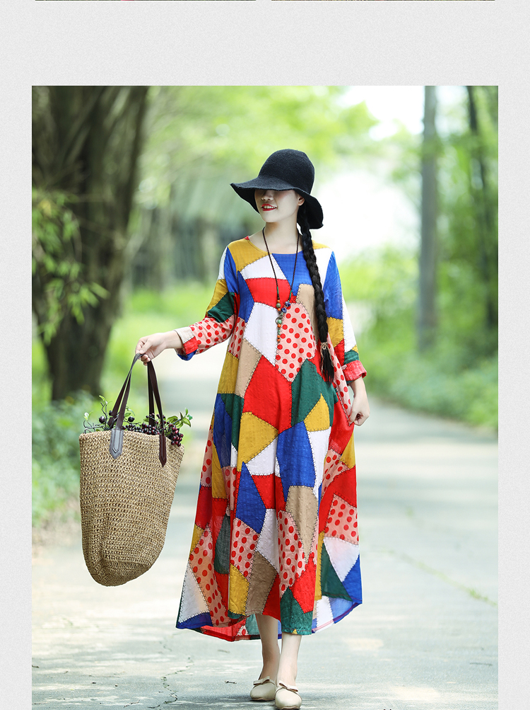 Robe femme en Coton et lin - Ref 3328673 Image 20
