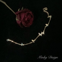 World April Day Butterfly Bracelet Girlfriend Female Student Bracelet ins niche design cold temperament