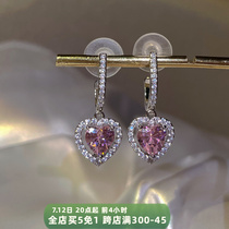 Romance shiny and loving mosquito-repellent coil earrings without earbugles and feminine delicatessen with small crowdsourced design earrings