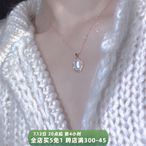 Pearl Springs 14k Baugold Light Extravagant Crowdpearl Wool Clothing Chain Ornament Design Sensation Necklace New Lady Autumn Winter