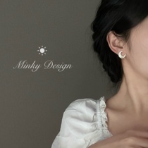 Love Moonlight Fritillaria moon earrings Mosquito plate ear clip earrings earrings earrings earrings ear studs fairy air Forest