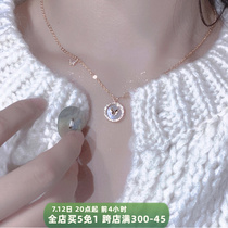 Butterfly Private Winwarm Johan Butterfly 925 pure silver necklace with small crowdsourced design Sensation Lock Bone Chain New Summer