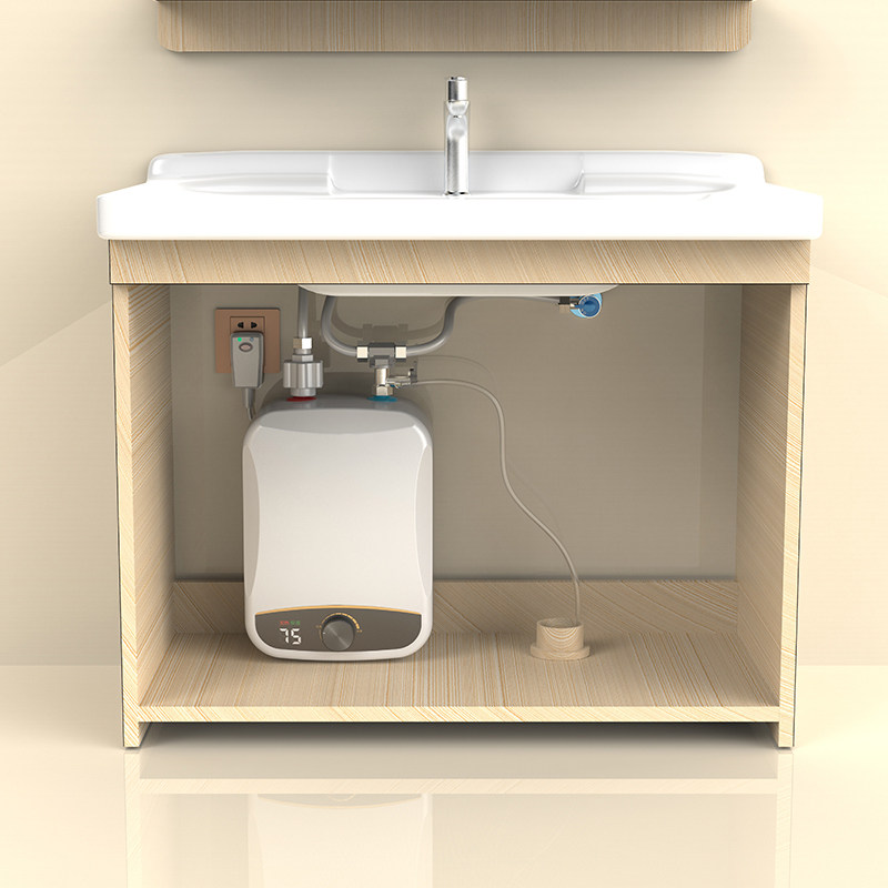 HYUNDAI Korean Brands Small Kitchen Treasure Water Storage Small Electric Water Heater Instant Hot Water Wash Basin 8L